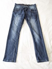 D-Rock Men's Slim Fit Sand Blast Faded Distressed Stretch Jeans W32 L32