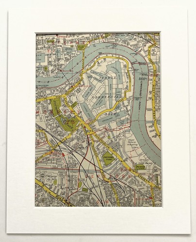 Vintage 1960s london map - vintage,