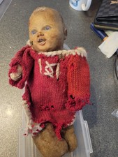 Old antique stuffed doll - antique,