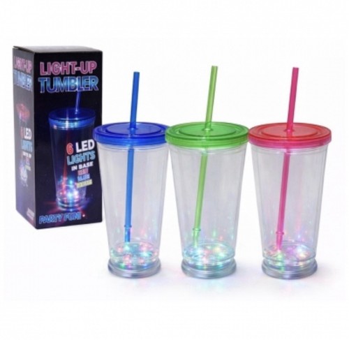 Light led tumbler with - up,