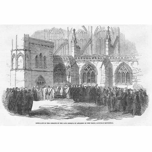 Lichfield cathedral internment - cathedral,