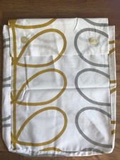 Orla Kiely Linear Stem Trio in Ochre & Grey One Boxy Bag Bedding Dust Cover New
