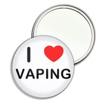 Vaping I Love Heart Round