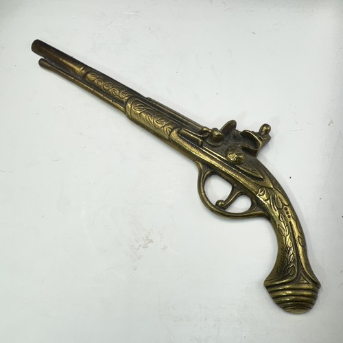 Brass metal gun pistol - metal,