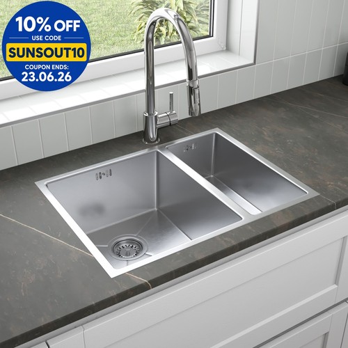 Stainless steel inset kitchen - stainless,