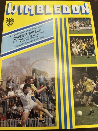 Wimbledon chesterfield fc - wimbledon, v