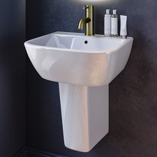 450mm Semi Pedestal Cloakroom