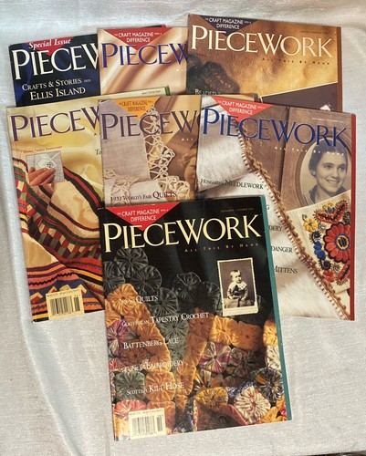 Piecework magazine back - piecework,