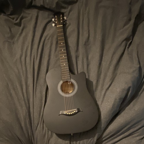 Black string dreadnought - black, 6-string