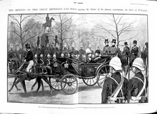 Original Old Antique Print