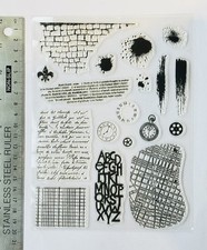 Clear rubber stamps - , brick
