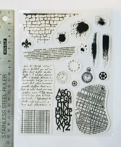 Clear rubber stamps brick