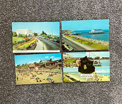 English seaside postcards - english, 4x