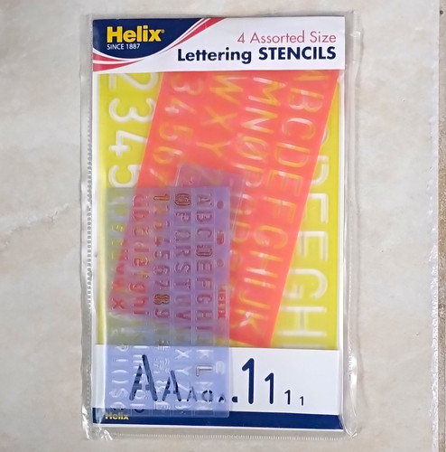 Helix h840 lettering - lettering, stencils