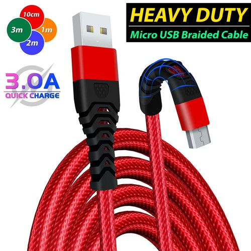 Long braided micro usb - braided, cable