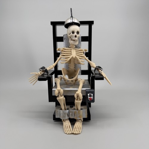 Gemmy electric chair skeleton - gemmy,