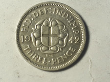 SILVER 3 THREE PENCE 1942