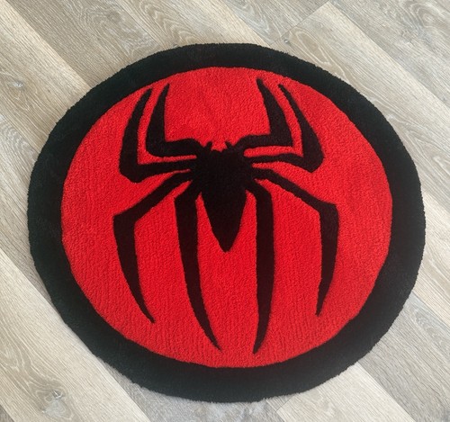 Handmade tufted spiderman rug - handmade,