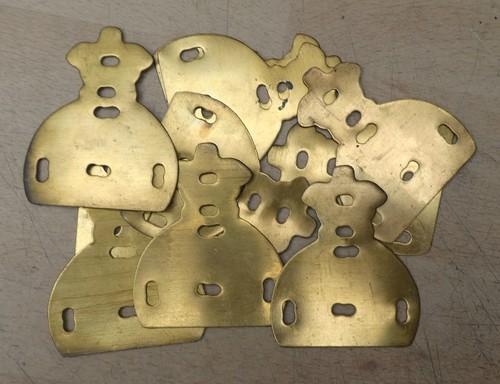 Brass backing plates for - 10,