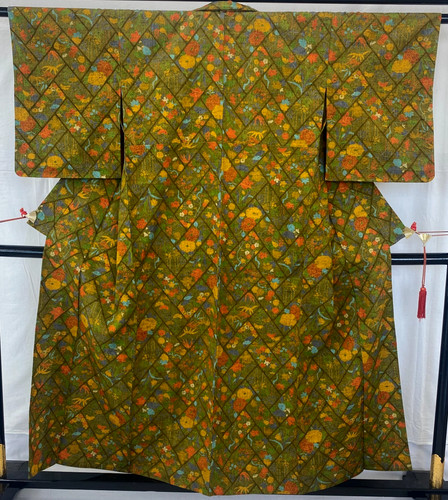 Japanese vintage kimono silk - japanese,