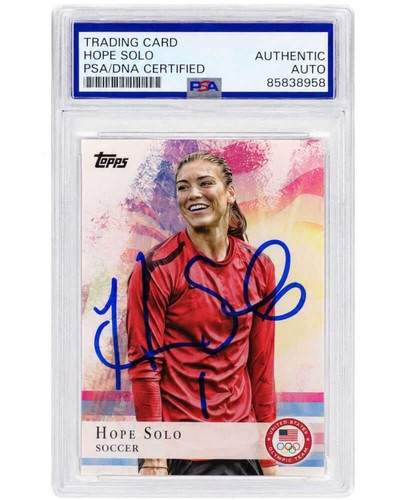 Hope solo signed 2012 topps - signed,
