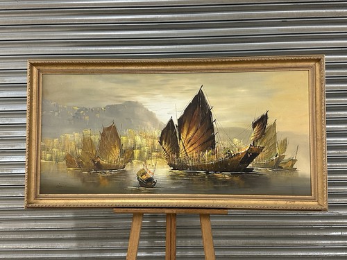 Large vintage oil - 🎨,