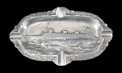 Vintage ashtray silver plated - vintage,