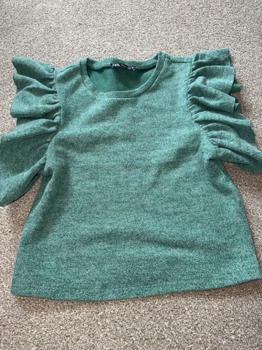 Zara green knit - knit, s