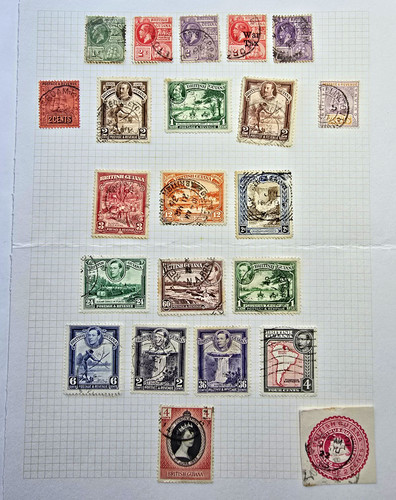 British guiana vintage stamp - british,
