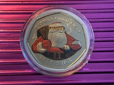 Father Christmas 🎅 50p Uncirculated 2018 Coin Gibraltar 🇬🇮 Collectable Xmas