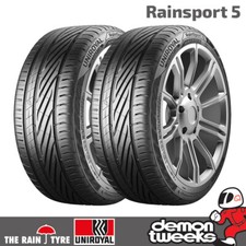 2 x Uniroyal RainSport 5 Performance Road Car Tyres - 195 45 R16 84V XL