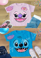 Angel Stitch Unisex T-shirt In Pink or Blue, Ideal Gift for boys and girls