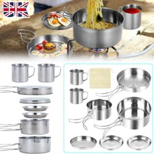 8Pcs Camping Cookware Portable