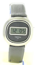 RARE VINTAGE NEPRO Quartz Digital WATCH 1970's - NEW OLD STOCK NOS - SWISS
