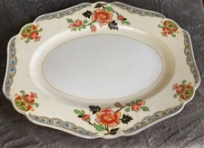 Estate auction John Maddock & Sons England Royal Ivory Minerva platter, Vintage￼