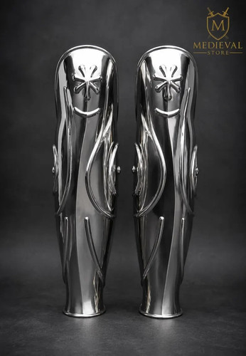 Medieval roman leg greaves - leg,