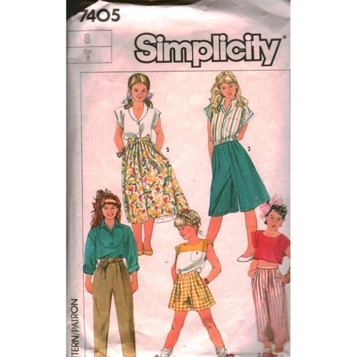 Simplicity 7405 girls pants - simplicity,
