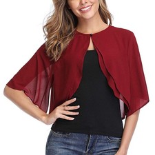 Elegant Ladies Chiffon Bolero