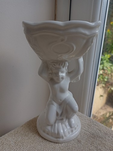 Cherub vase white - vase,
