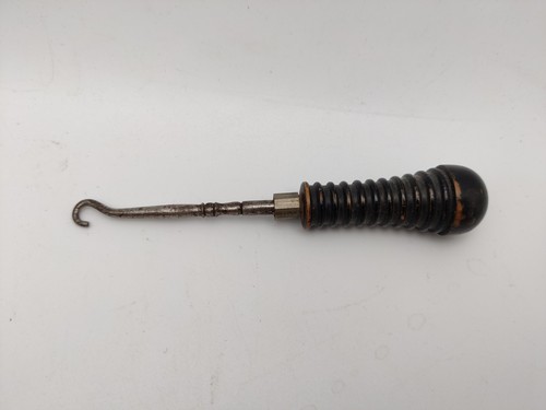 Antique button hook - , turned