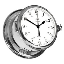 Schatz Ship's Bell Clock Royal Chrome Arabic With Quartz Movement 180mm