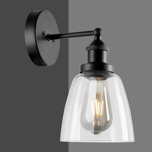 Wall light echo black - light,