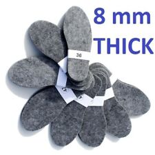 Thick Felt Insoles Shoes Boots Unisex Grey 8mm Thick Men's Ladies