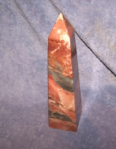 Polished pink and gray marble - and,