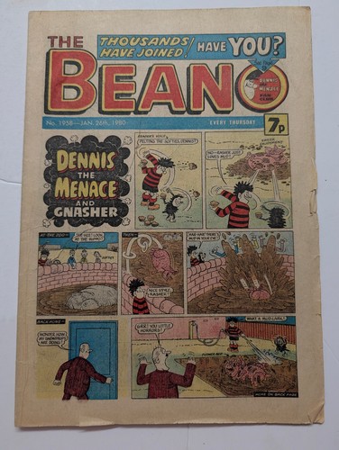 Beano comic 1958 - 1958,, january