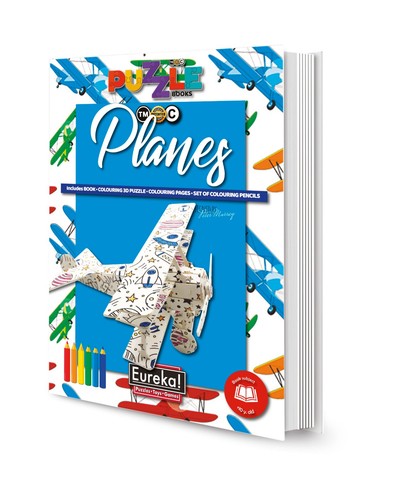 Planes puzzle colour - 3d,