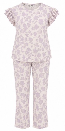 Lilac floral pyjama - lilac,