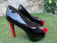 NEW ~ PATENT BLACK & RED 5"