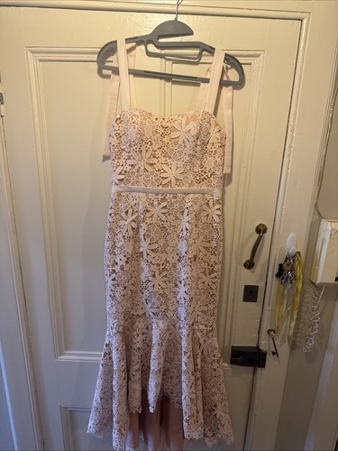 Jarlo blush pink lace dress - lace,
