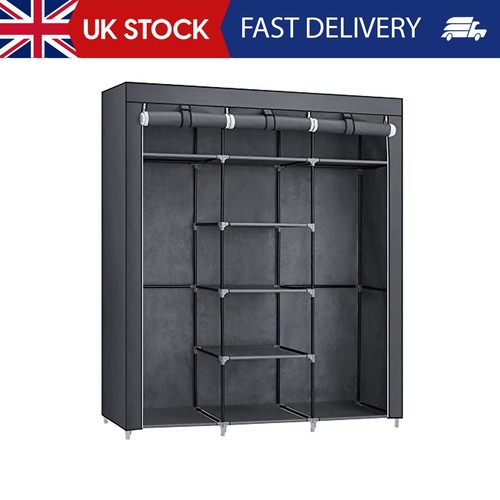Canvas double wardrobe bedroom - canvas,
